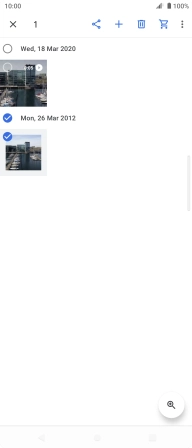 Press the share icon.