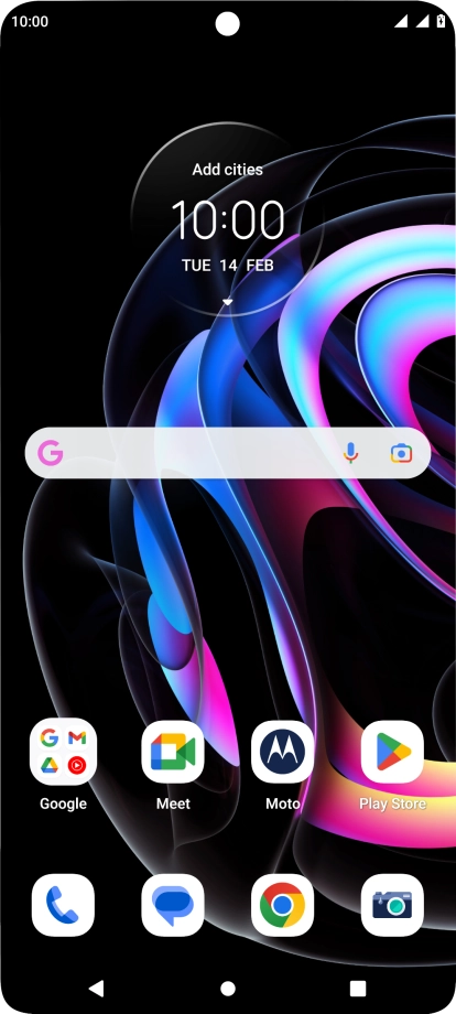 When the battery charging icon is displayed, the battery is charging.
