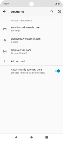 Press the Home key to return to the home screen.