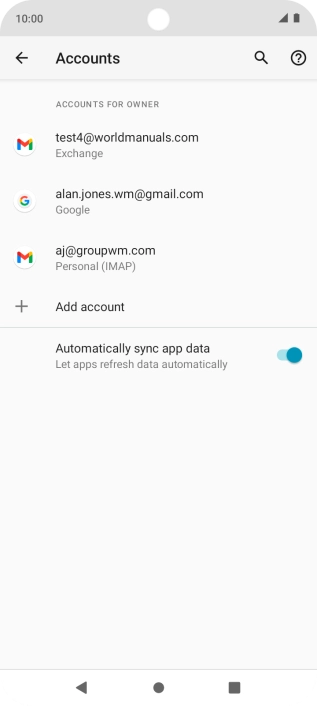 Press the Home key to return to the home screen.