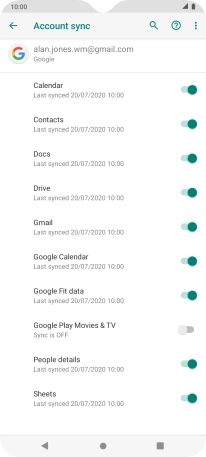 Press the Home key to return to the home screen.