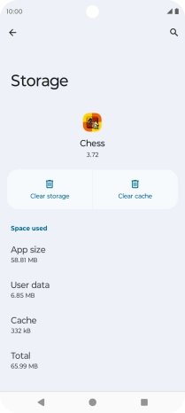 Press Clear cache.