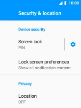 Select Screen lock.