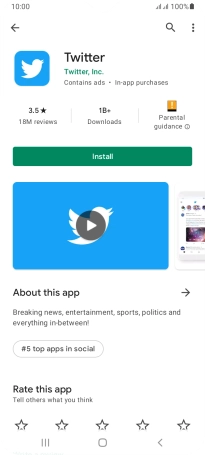Press Install and follow the instructions on the screen to install the app.