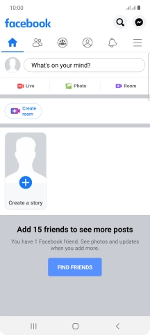 Press the text input field.