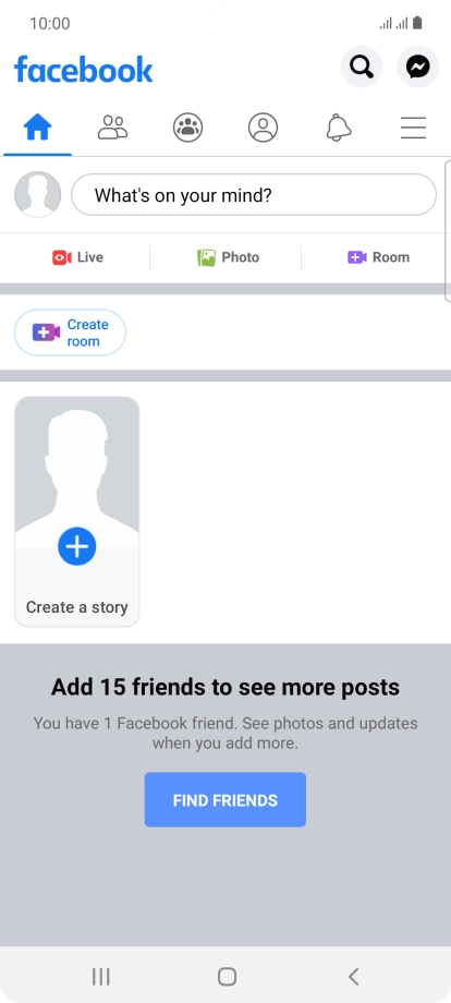 Press the text input field.