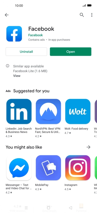Press the Home key to return to the home screen.