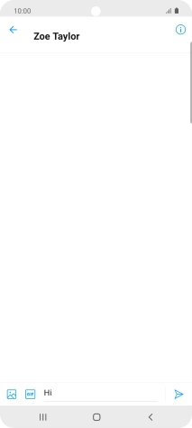 Write the required message and press the send icon.