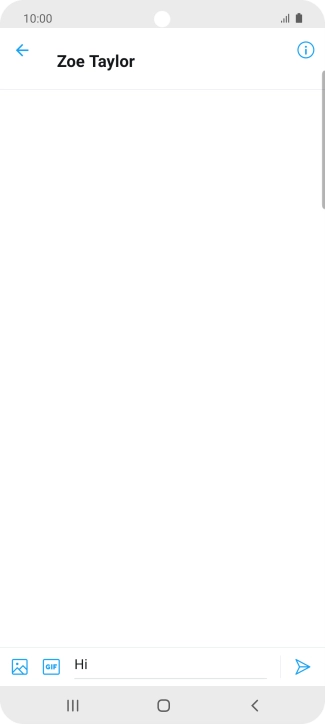 Write the required message and press the send icon.