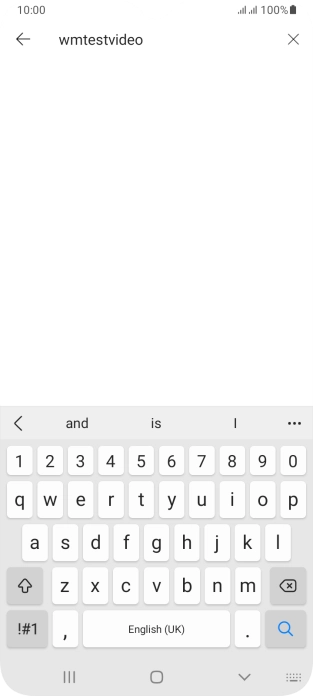 Key in the required search word and press the search icon.
