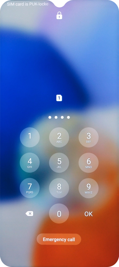 Key in a new four-digit PIN and press OK.