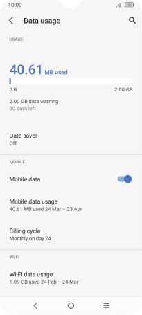 Press Data saver.