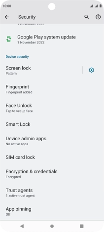 Press Screen lock and key in the current phone lock code.