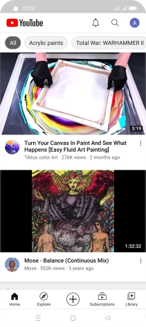 Press the upload icon.