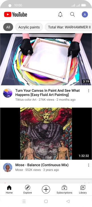 Press the upload icon.