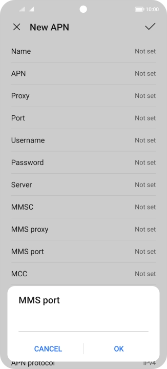 Key in 8799 and press OK.