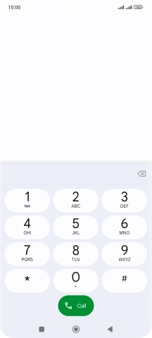Press the Home key to return to the home screen.