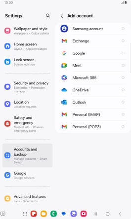 Press Google.