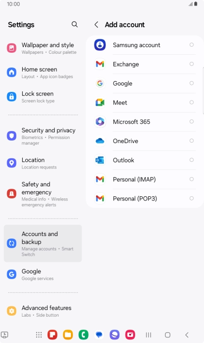 Press Google.