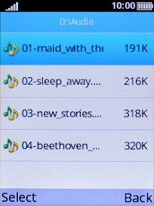 Select the required message tones to hear them.