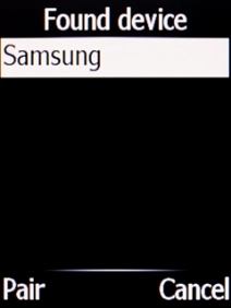 Select the required Bluetooth device and follow the instructions on the screen to pair the device with your phone.