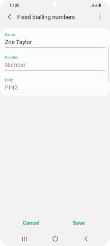 Press Number and key in the required phone number.