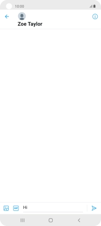 Write the required message and press the send icon.