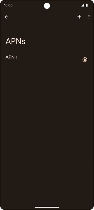 Press the add icon.