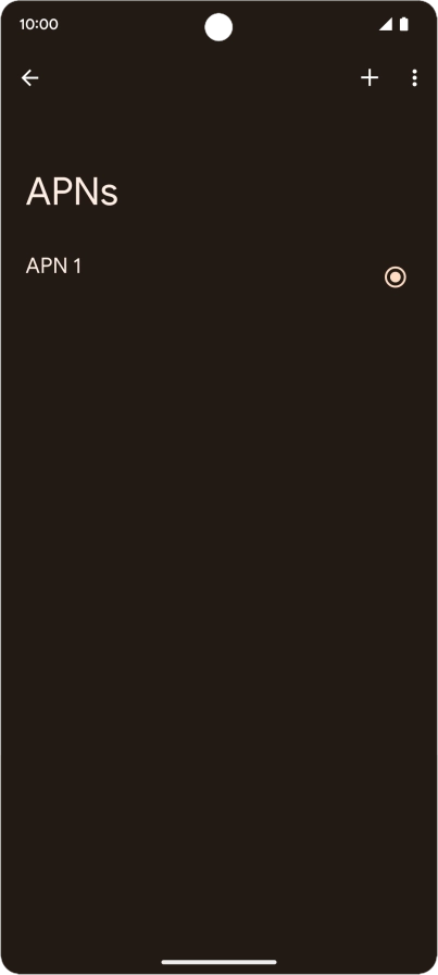 Press the add icon.
