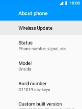 Select Wireless Update.