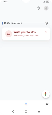 Press the profile icon.