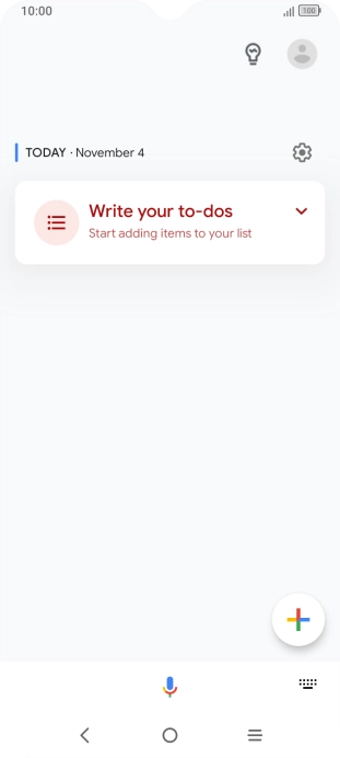 Press the profile icon.