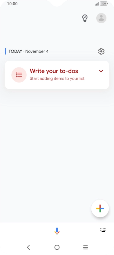 Press the profile icon.