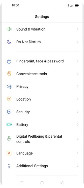 Press Additional Settings.