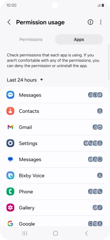 Press the drop down list.