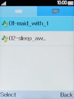 Select the required message tones to hear them.