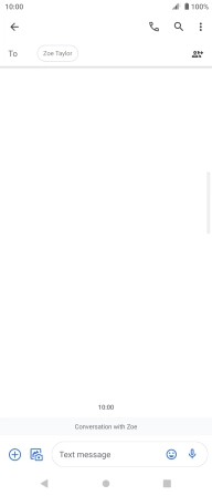 Press the text input field and write the text for your picture message.