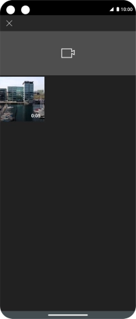 Press the required video clip.