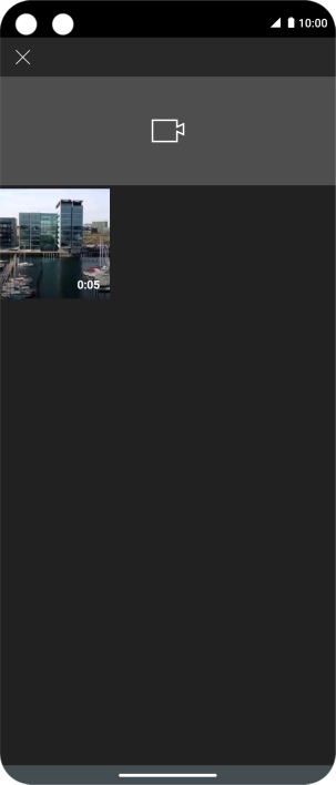 Press the required video clip.