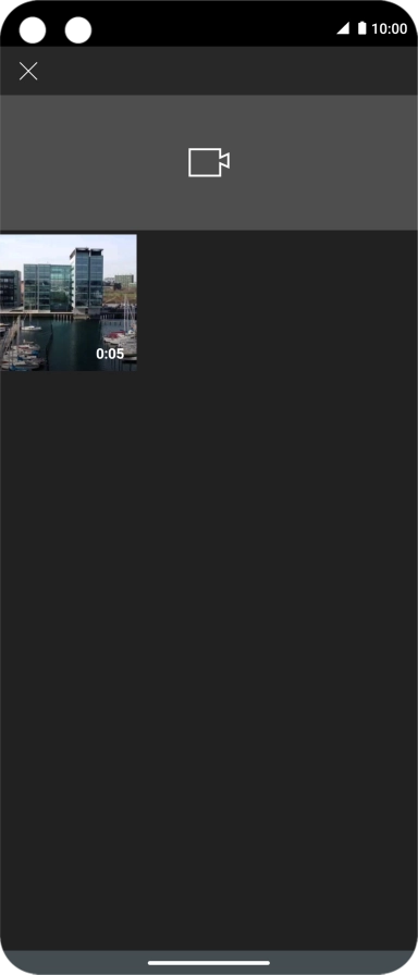 Press the required video clip.