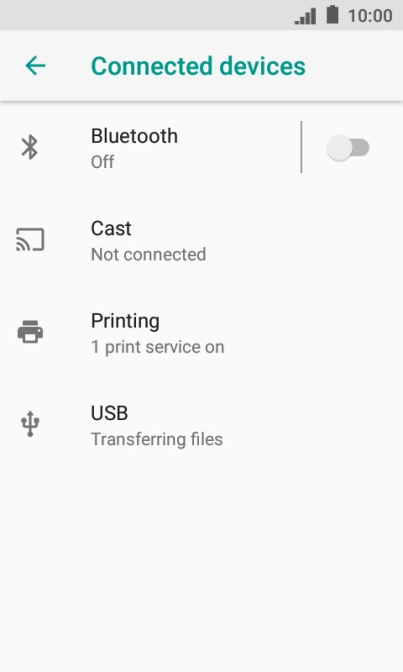 Press Bluetooth.