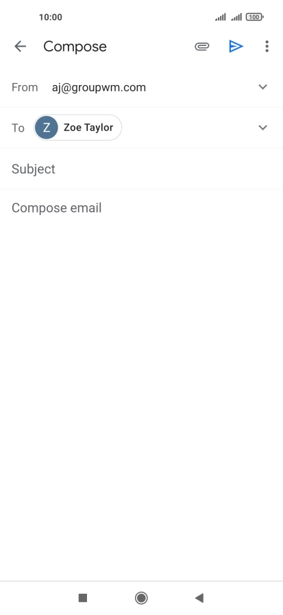 Press Subject and key in the required subject.