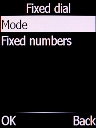 Select Mode and press the Left selection key.