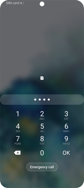 Key in the new PIN again and press OK.