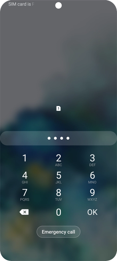 Key in the new PIN again and press OK.