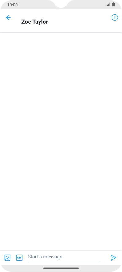 Press the text input field.
