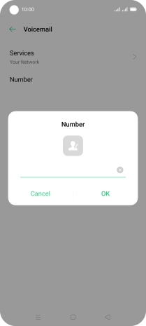 Key in +447836121121 and press OK.