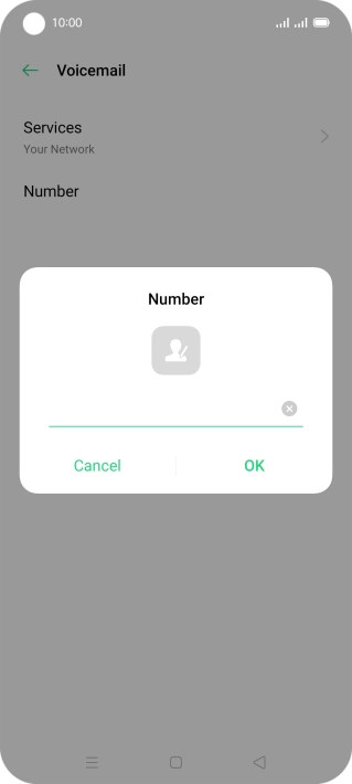 Key in +447836121121 and press OK.