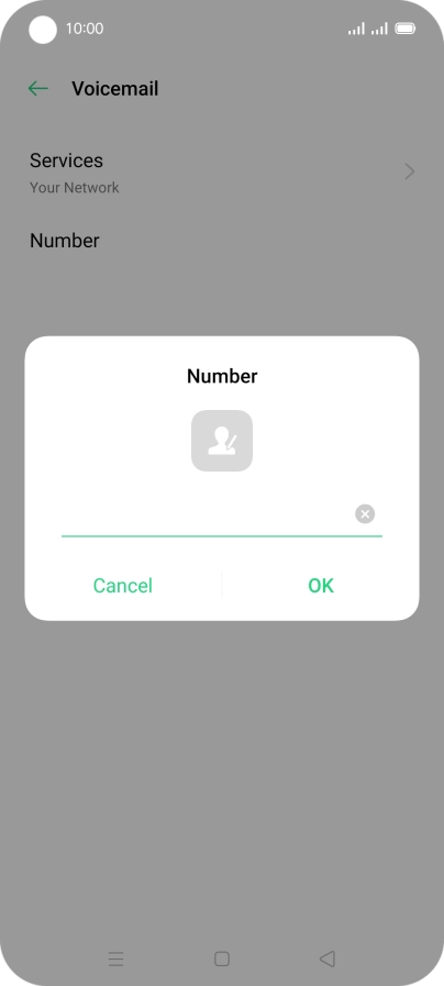 Key in +447836121121 and press OK.