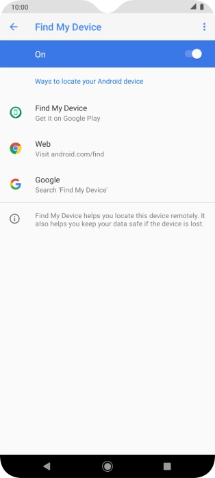 Press the Home key to return to the home screen.